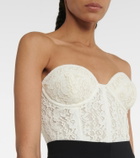 Costarellos Carina lace bustier