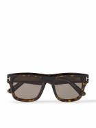 TOM FORD - Square-Frame Tortiseshell Acetate Sunglasses