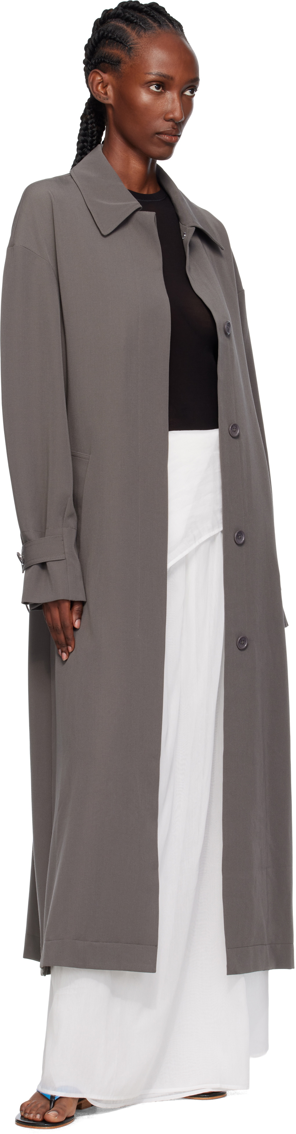 Paris Georgia Gray Elemental Marianne Trench Coat