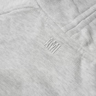 AMI Men's Small Heart Pullover Hoody in Heather Grey