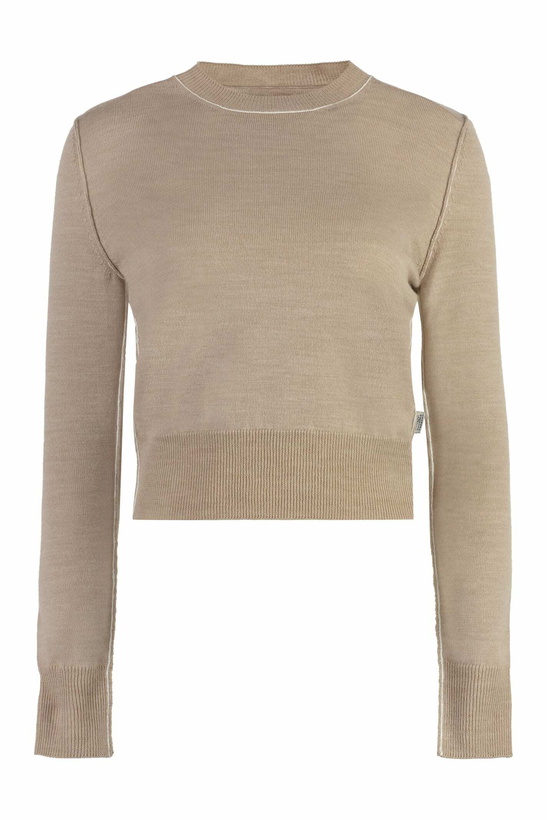 Photo: MM6 Maison Margiela Wool-blend Crew-neck Sweater