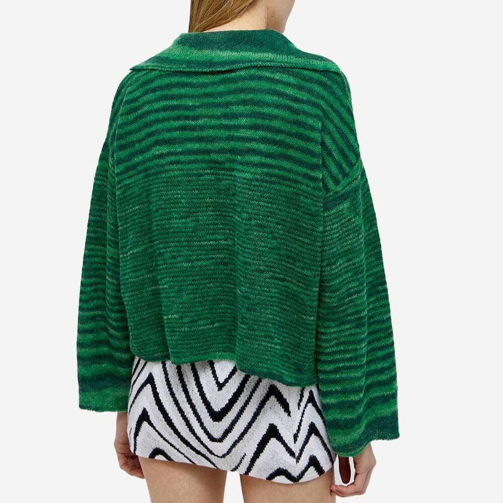 Missoni Women's Polo Knitted Jumper in Forest Green/Dark Petrol