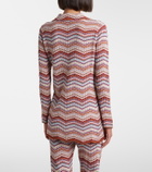 Rixo Brody chevron cotton top