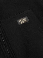 Abc. 123. - Logo-Detailed Cotton-Blend Jersey Zip-Up Hoodie - Black