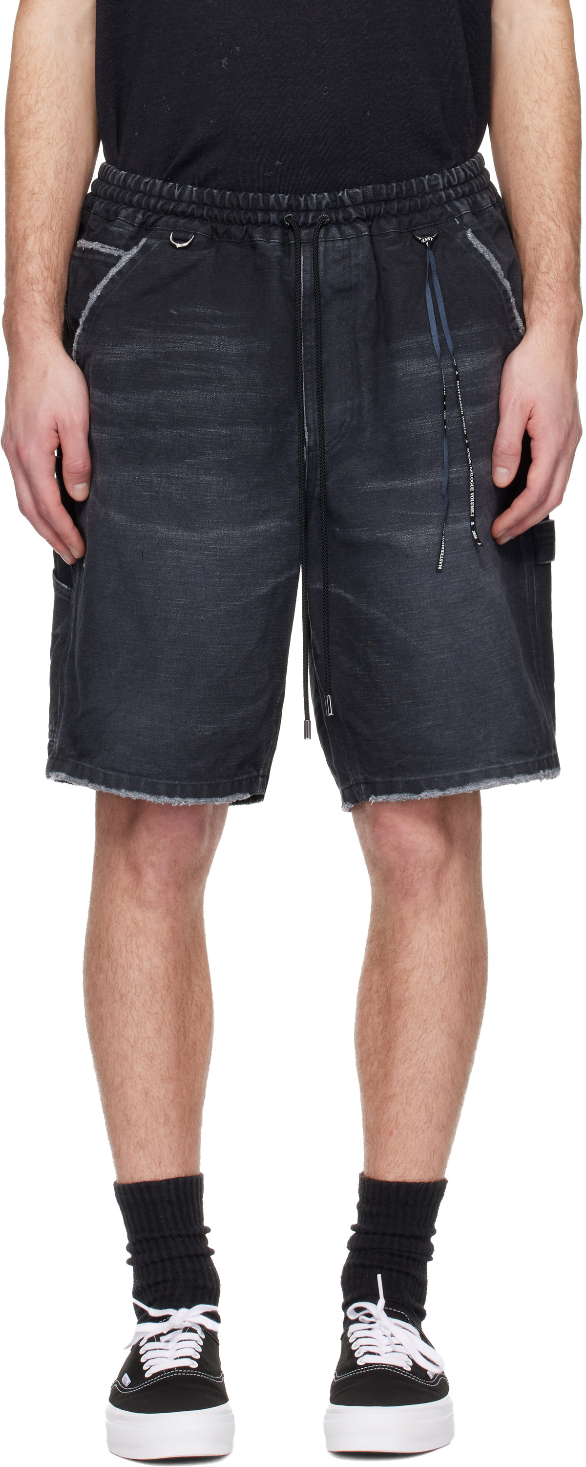 MASTERMIND WORLD Black MW Duck Painter Shorts