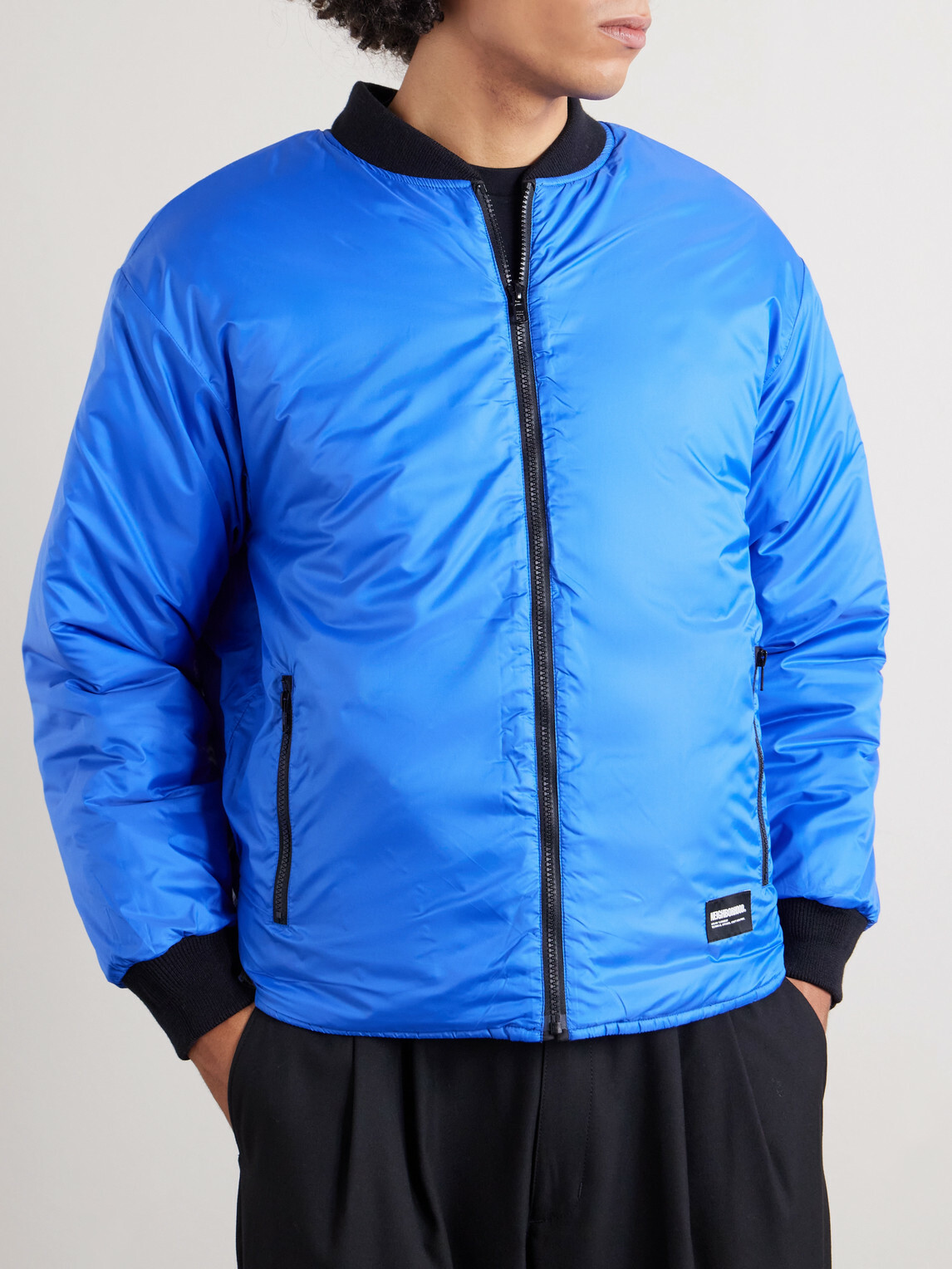 Neighborhood - Reversible Padded Shell Jacket - Black