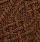 Inis Meáin - Celebration Cable-Knit Merino Wool Rollneck Sweater - Brown