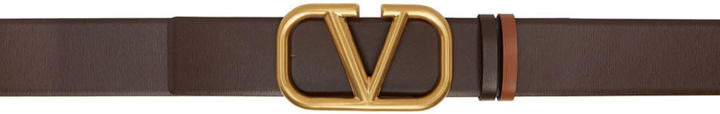 Photo: Valentino Garavani Reversible Brown VLogo Belt