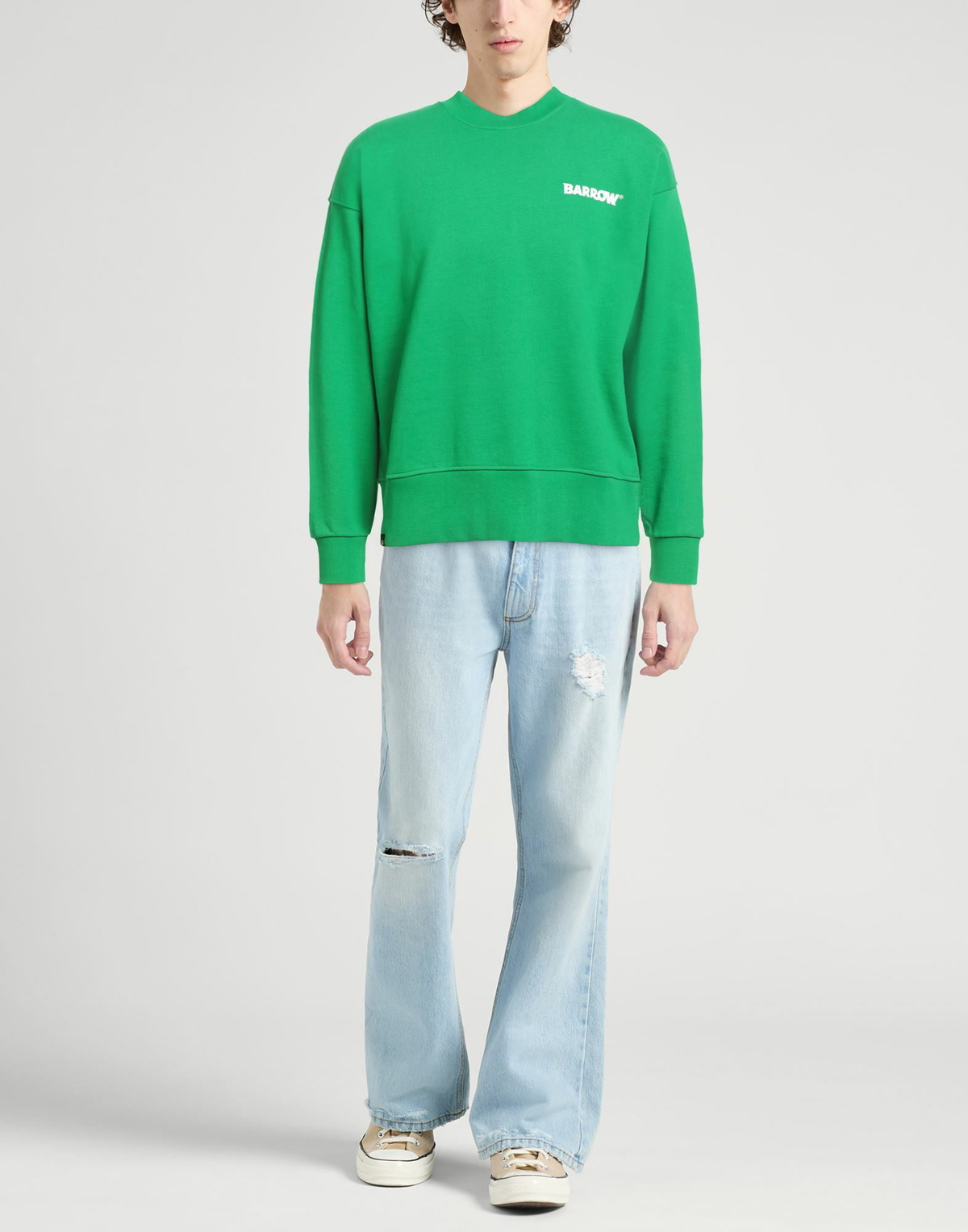 Barrow Mens Sweatshirt in Green