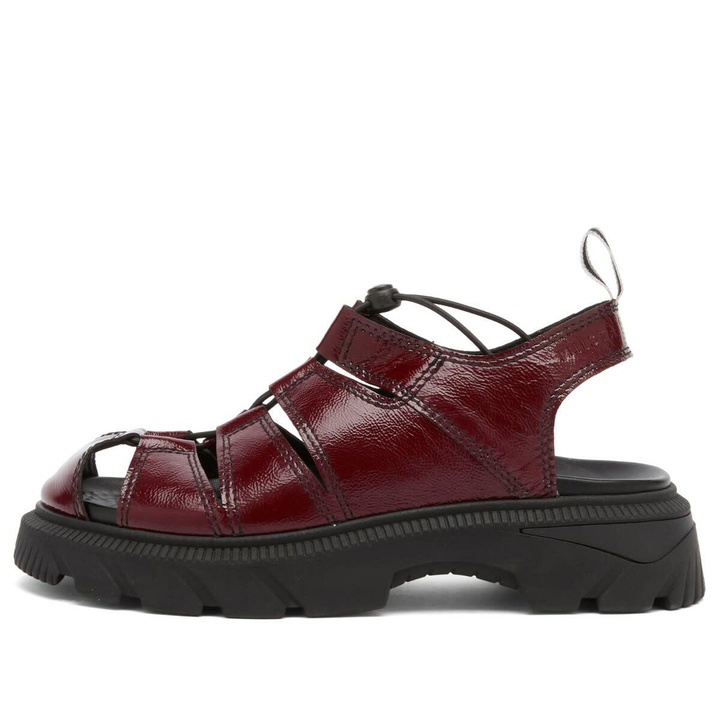 Photo: MIISTA Women's Eunice Burgundy Sandal in Red