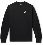 Nike - Sportswear Club Logo-Embroidered Cotton-Blend Tech Fleece Sweatshirt - Black