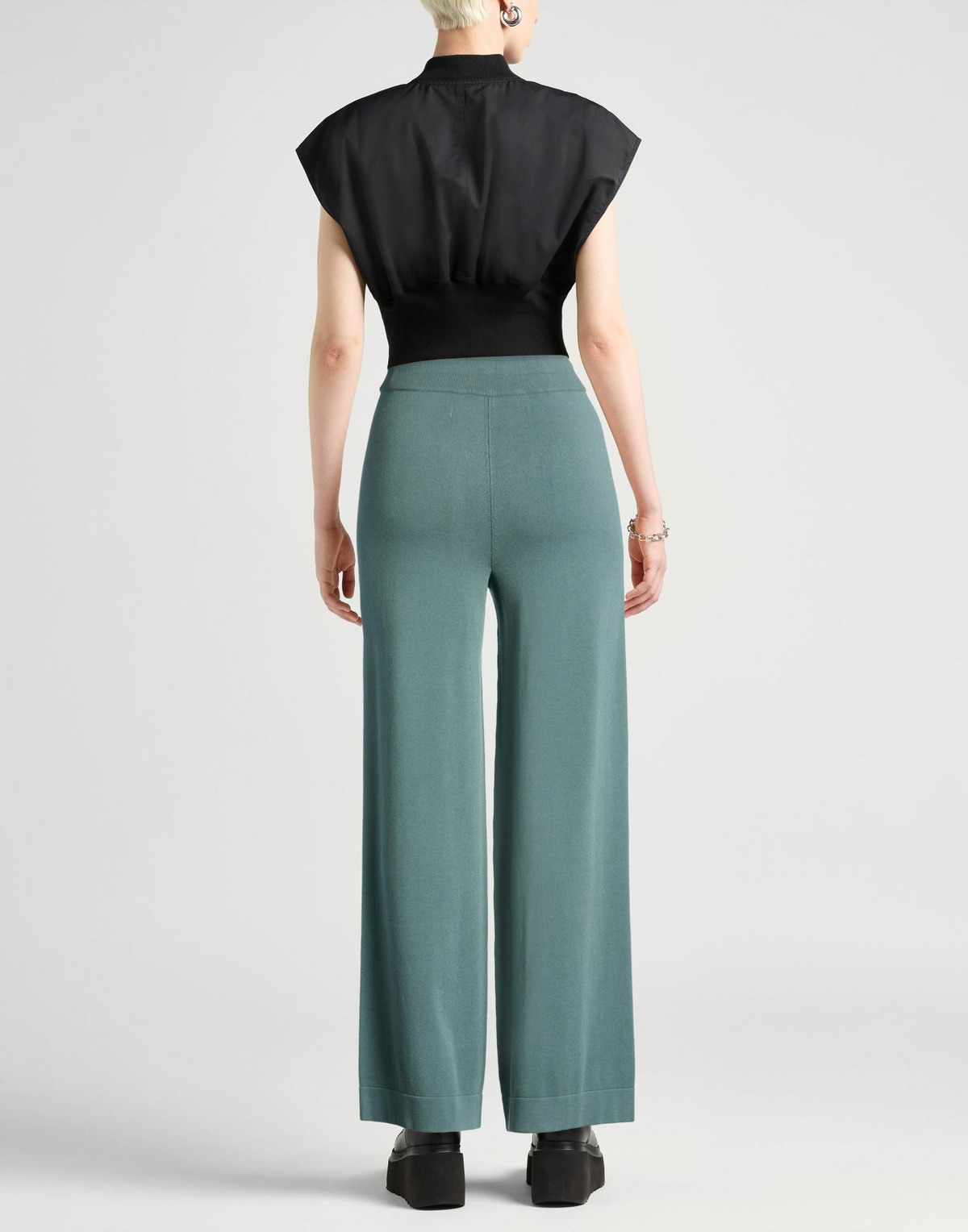 Isabel Benenato Womens Pants Deep teal