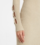 Victoria Beckham - Ribbed-knit wool-blend sweater dress