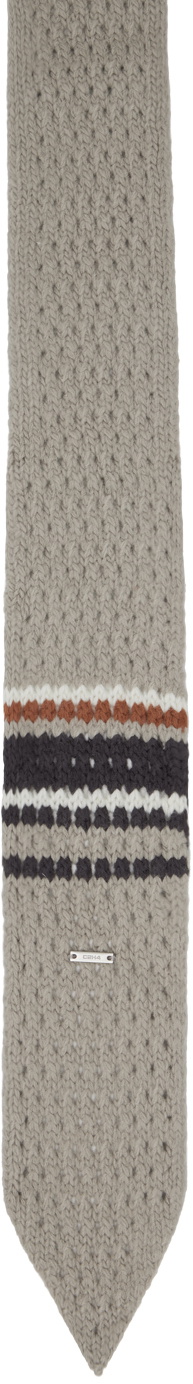 C2H4 Gray Bodkin Knit Tie