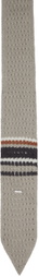 C2H4 Gray Bodkin Knit Tie