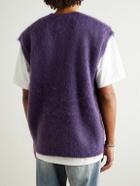 Needles - Oversized Mohair-Blend Sweater Vest - Purple
