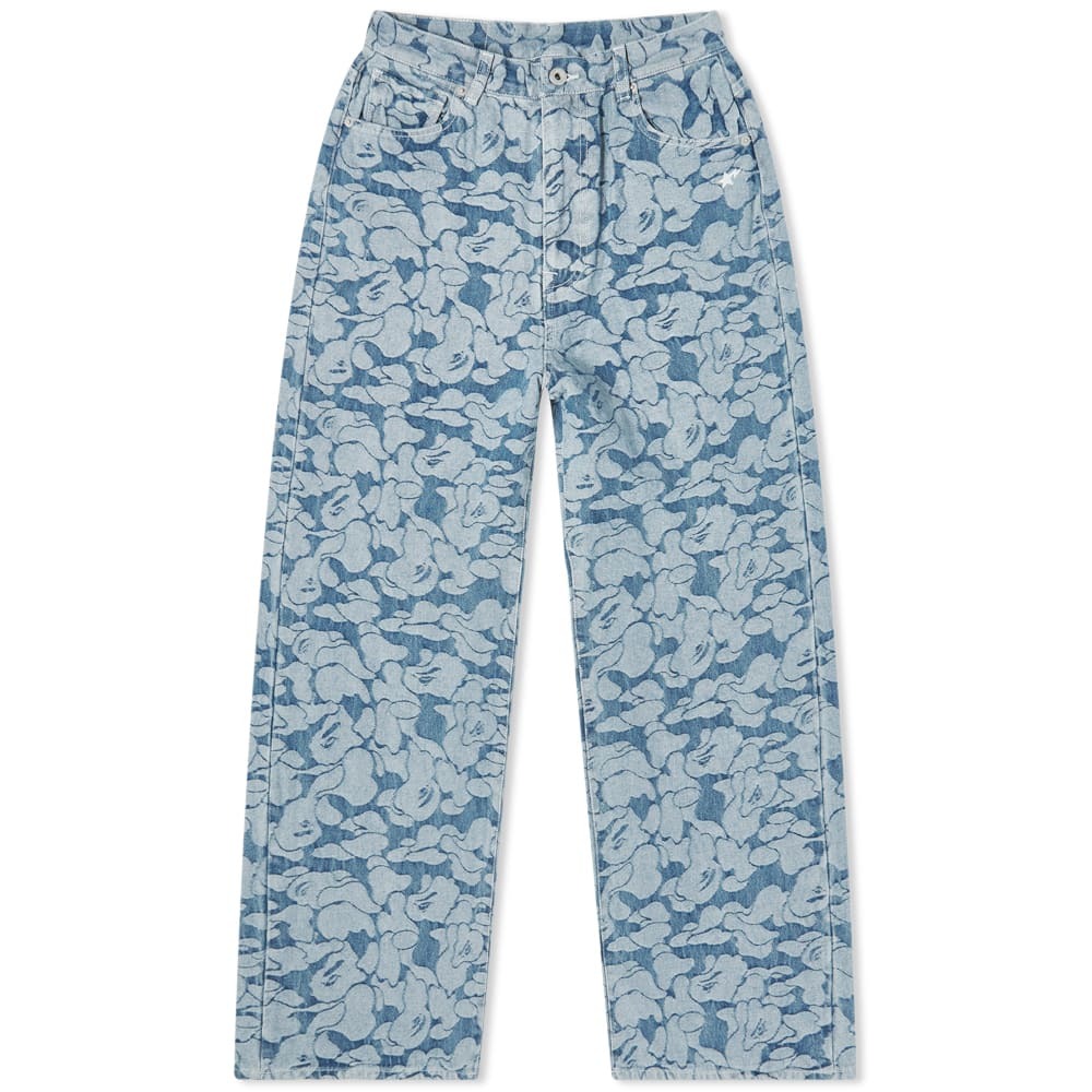 パンツ BAPE SOLID CAMO HIGH WAIST DENIM PANTS A Bathing Ape Solid Camo High Waist Denim Pants A Bathing Ape