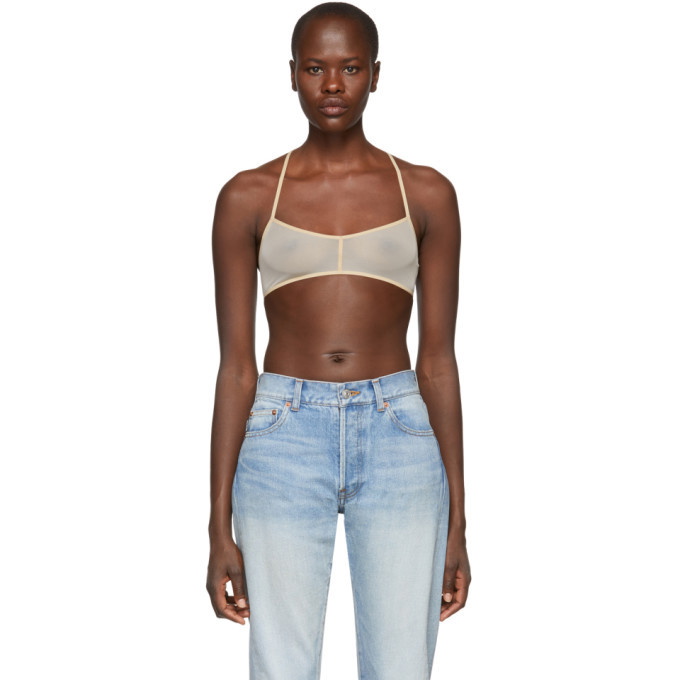 Photo: Ann Demeulemeester Beige Soft Tulle Bralette