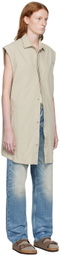 Essentials Gray Sleeveless Shirt