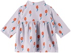 Bobo Choses Baby Blue Flowers All Over Dress