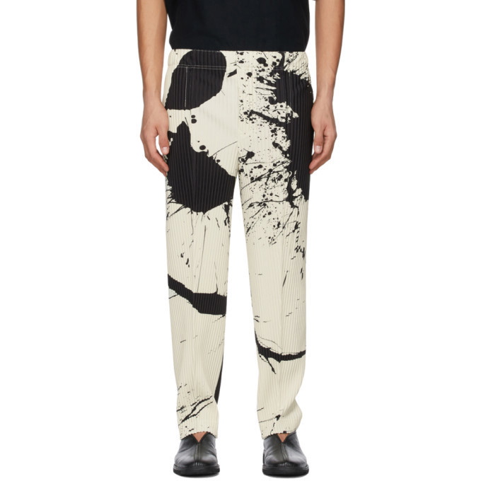 Photo: Homme Plisse Issey Miyake White Splash Trousers