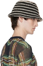 Andersson Bell Beige Contrast Knit Bucket Hat