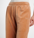 Chloé Cotton-blend velour sweatpants