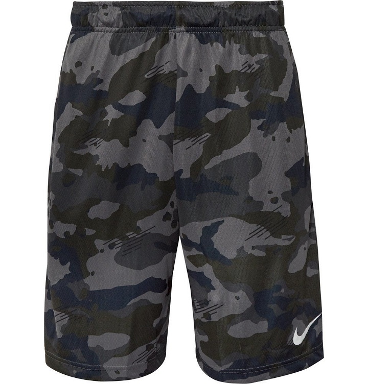 Photo: Nike Training - Camouflage-Print Dri-FIT Shorts - Anthracite