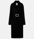 Sportmax Belted virgin wool wrap coat