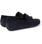 Canali - Suede Driving Shoes - Navy