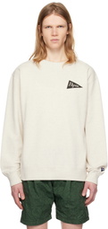 Pilgrim Surf + Supply Off-White Team Crew Sweatshirt