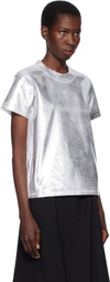 Junya Watanabe Silver & White Cotton Hyper Density Jersey T-shirt