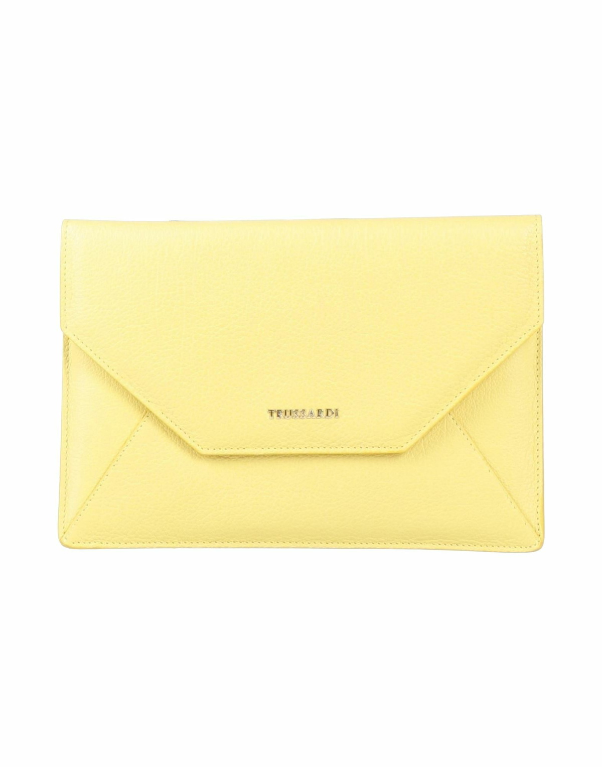 Trussardi Womens Clutch in Yellow