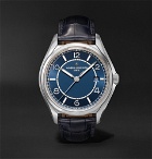 Vacheron Constantin - Fiftysix Automatic 40mm Stainless Steel and Alligator Watch - Blue