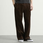 Human Made Men's Corduroy Pleated Trousers in Brown