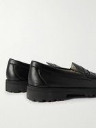 G.H. Bass & Co. - Weejun 90 Cactus Leather Penny Loafers - Black