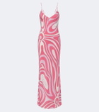 Pucci Marmo silk crêpe de chine maxi dress