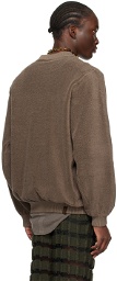Isa Boulder SSENSE Exclusive Brown Towel Sweater