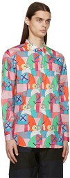 Comme des Garçons Shirt Multicolor KAWS Edition Printed Pattern Shirt