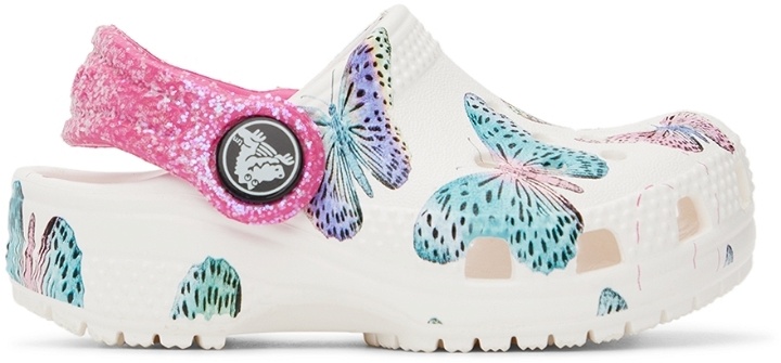 Photo: Crocs Baby White Classic Butterfly Clogs