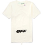 Off-White - Slim-Fit Printed Cotton-Jersey T-Shirt - Men - Off-white