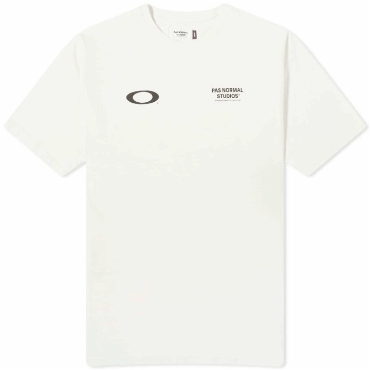 Photo: Pas Normal Studios Men's x Oakley Off-Race T-Shirt in Off White