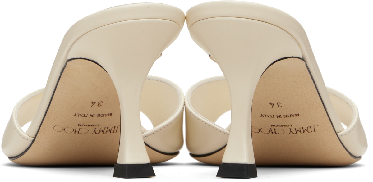 Jimmy Choo White Skye 70 Heeled Sandals
