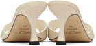 Jimmy Choo White Skye 70 Heeled Sandals