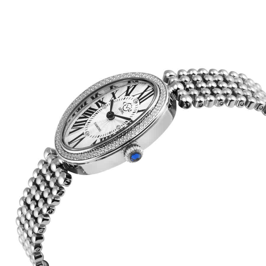 GV2 by Gevril Piazza Navona Quartz White Dial Ladies Watch 14810B