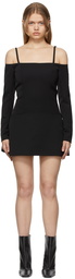 Coperni Black Off-Shoulder Mini Dress