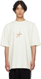 Mugler White Star Oversized T-shirt