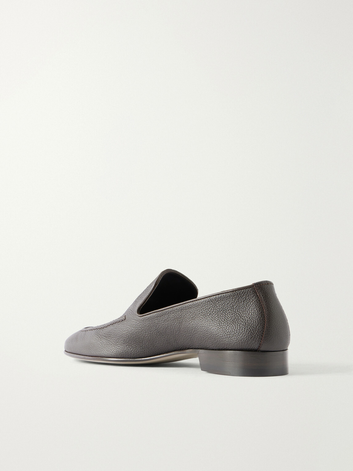Manolo Blahnik - Truro Full-Grain Leather Loafers - Brown