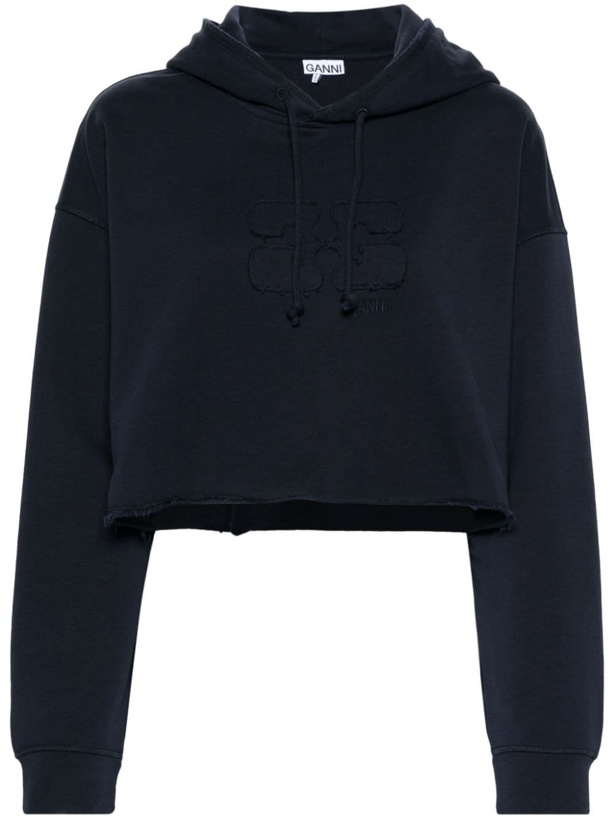 Photo: GANNI - Organic Cotton Cropped Hoodie