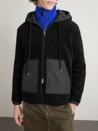 Moncler - Teddy Fleece Zip-Up Hoodie - Black